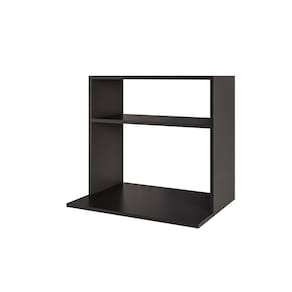 Suporte Microondas Com Nicho Porta Tempero Para Cozinha Louis 60cm M12 - D`rossi Cor Preto