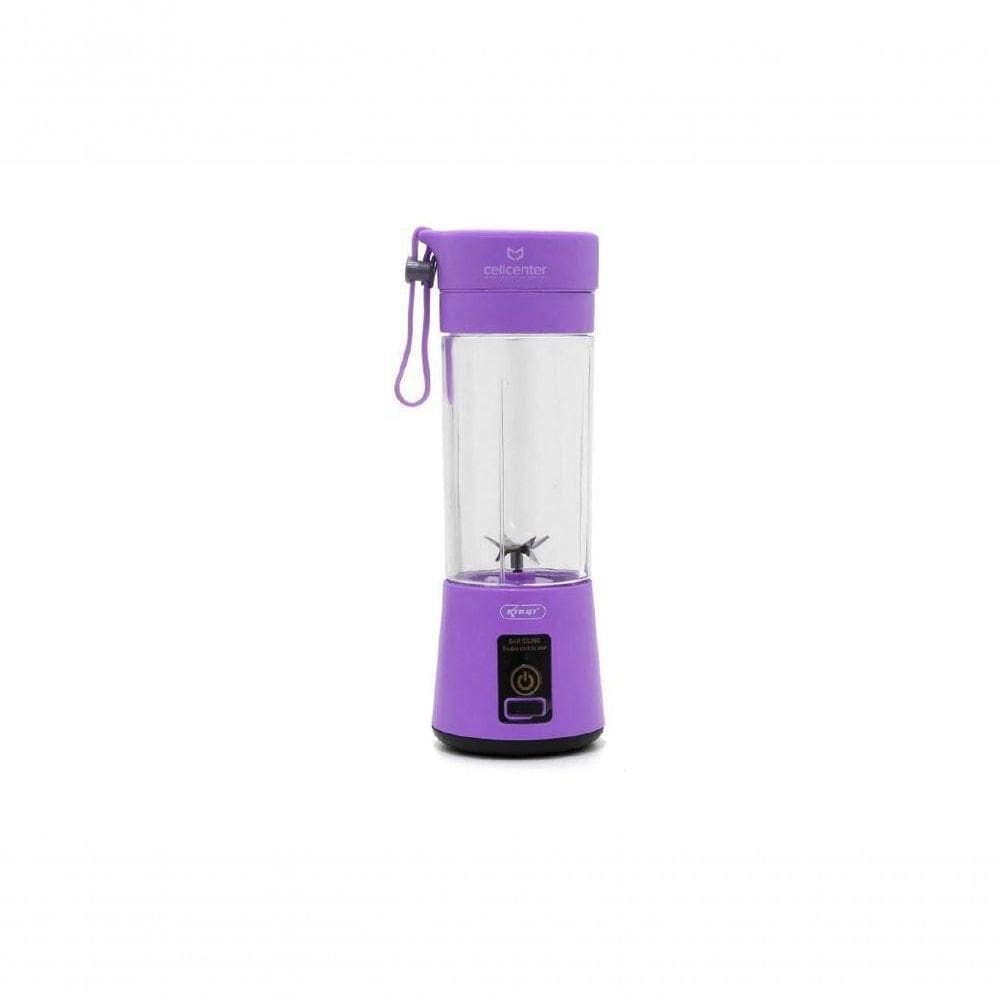 Mini Liquidificador Portátil Usb Elétrico 380Ml - Roxo