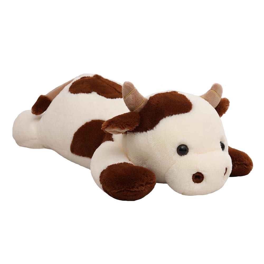 Bicho de pelúcia pesado YESGIRL Vaca 65 cm 2,3 kg esbranquiçado