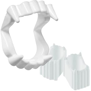 Presas brancas da The Dreidel Company para Halloween Teeth (pacote com 24)