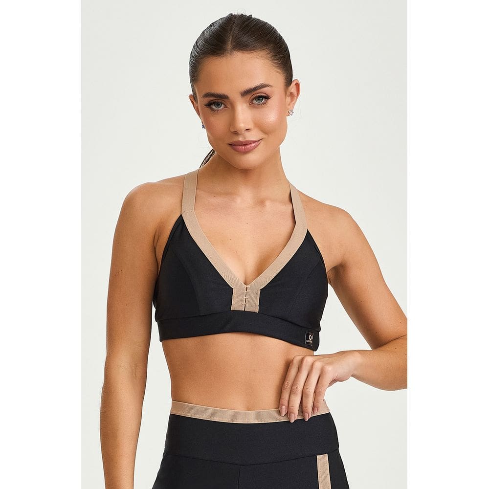 Top Atlanta Detalhe Elastico Cajubrasil Preto