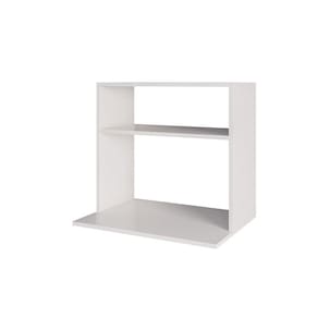 Suporte Microondas Com Nicho Porta Tempero Para Cozinha Louis 60cm M12 - D`rossi Cor Branco