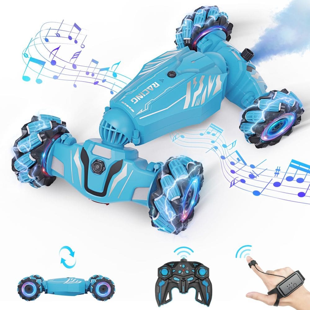 RC Stunt Car Dysaim Gesture Sensing 4WD com luzes Music Spray