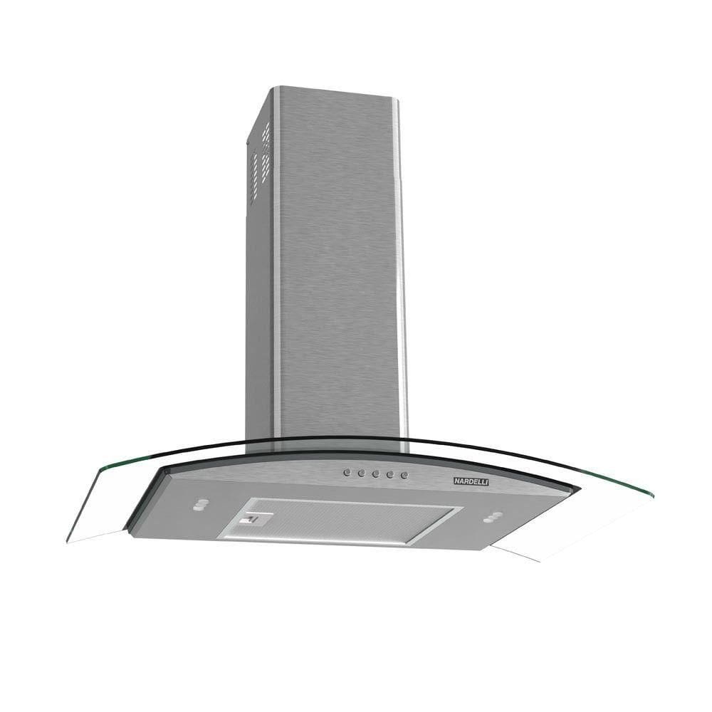 Coifa De Parede Clean Vidro Curvo 75cm 140w 220v