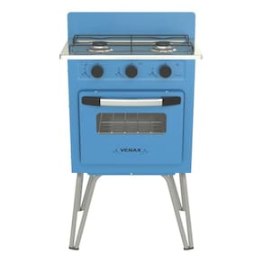 Fogao 2 Bocas Venax Gemini Vetro Azul Gas Glp
