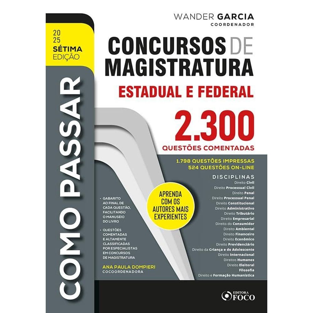 Como Passar em Concursos de Magistratura Estadual e Federal (1211)