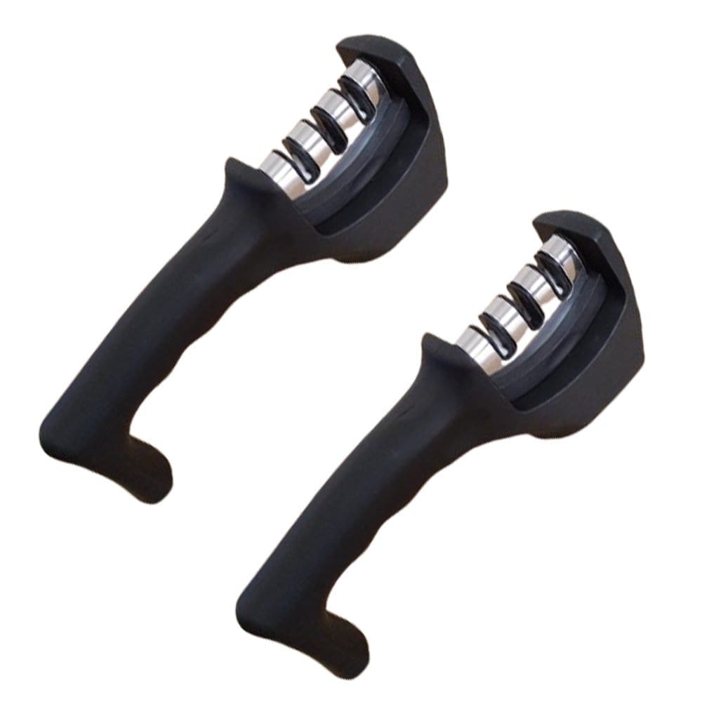 2 Afiador Amolador de Faca Tesoura 3 Fases Profissional 20cm