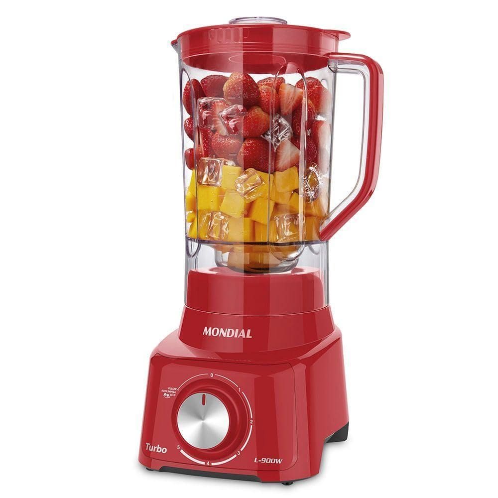 Liquidificador Mondial Turbo L-900 Vermelho 127V