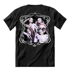 Camiseta Blackpink - PINK VENOM / Boné - Preto Estonado