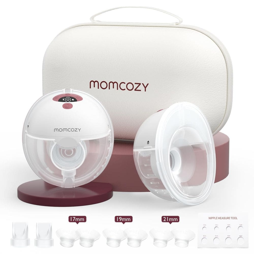 Bomba de mama Momcozy M5 Wearable Baby Mouth 3 modos e 9 níveis
