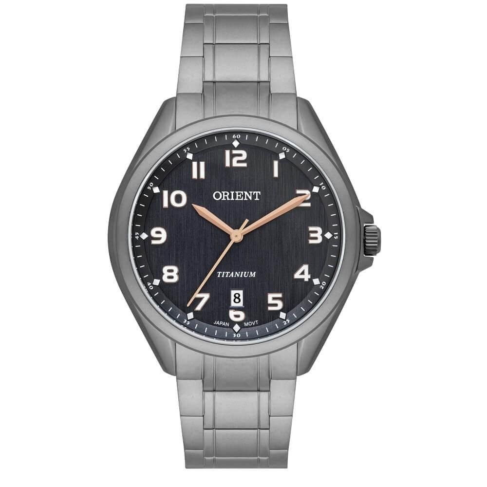 Relógio Orient Masculino Ref: Mbtt1001 G2gx Casual Titânio