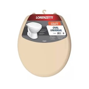 Assento Sanitário Duratti Lorenzetti Vaso Oval Cor Bege