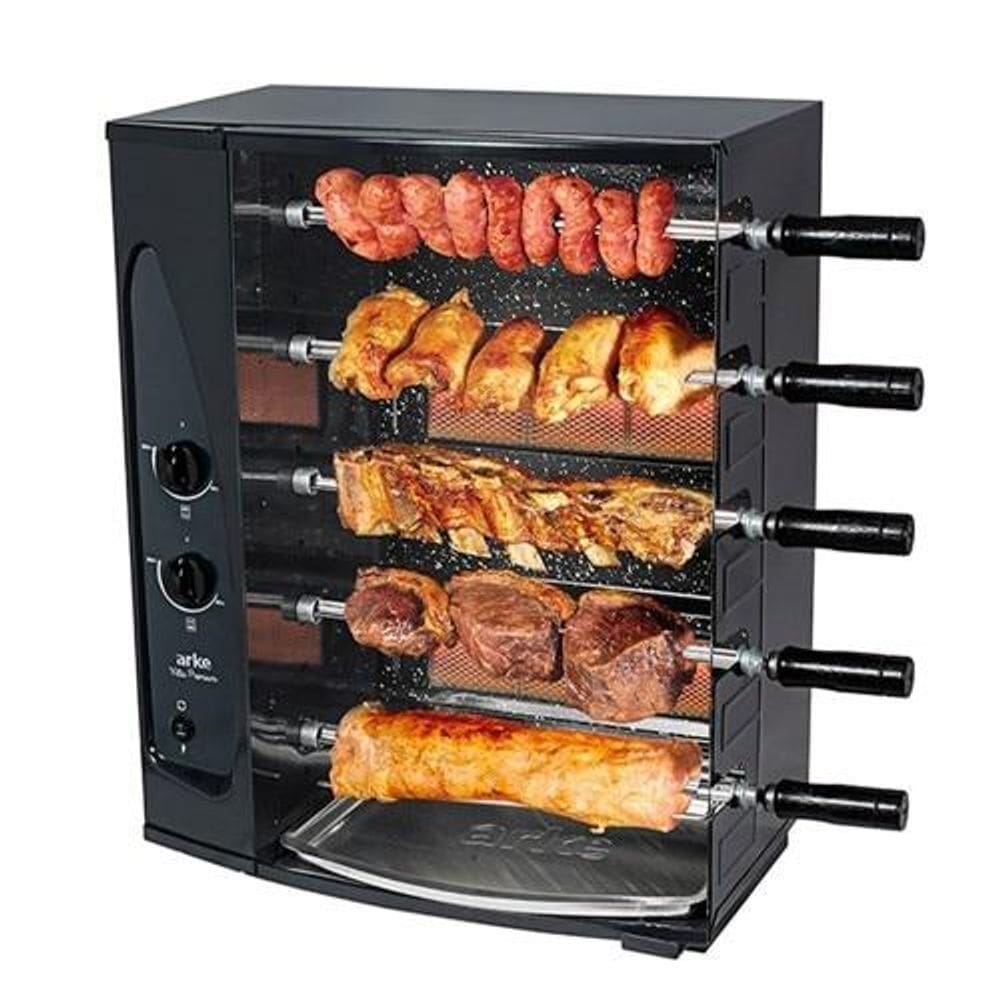 Churrasqueira a Gás Rotativa Arke Vitta Premium-05, 5 Espetos