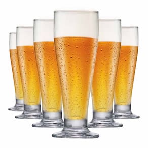 Taça de Cerveja Tulipa Vidro 320ml 6 Peças Ruvolo