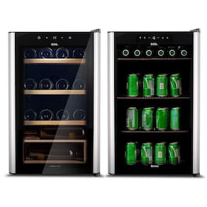 Kit EOS Beer & Wine: Cervejeira 76L ECE80 220V + Adega Climatizada 24 Garrafas EAC24IM 110V