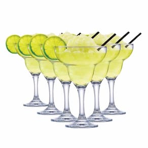 Taça Margarita Vidro Multiuso 300ml 6 Peças Ruvolo