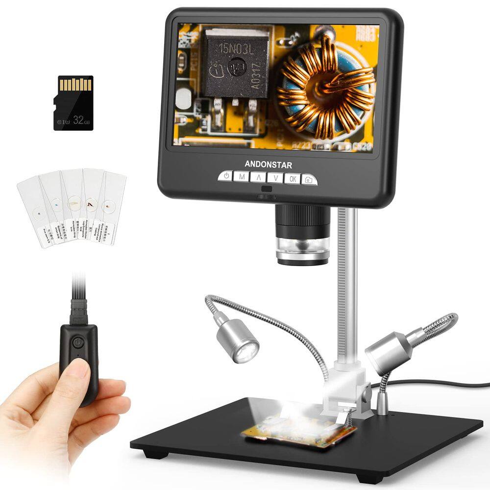 Microscópio digital Andonstar AD207S-Pro HDMI 2160P com suporte