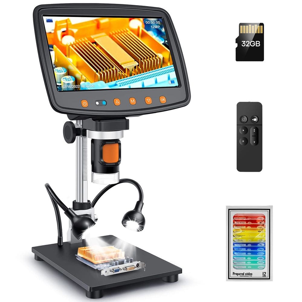 Microscópio digital Leipan MS1 1500X com ampliação de 12 MP