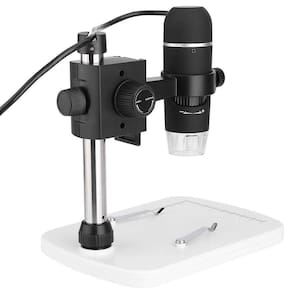 Microscópio digital USB Fishlor 5MP com 8 luzes LED 300x