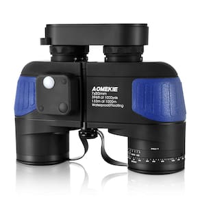 Binóculos AOMEKIE 7x50 Marine Waterproof com Rangefinder Com