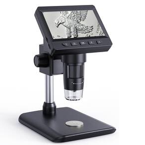 Microscópio digital AOPICK 4.3 HD LCD com zoom 1-1000X