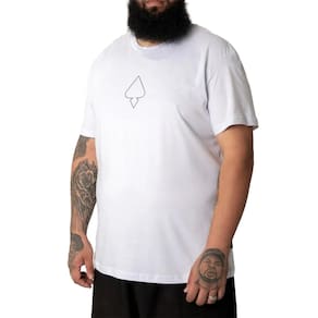 Camiseta MCD Oversized Caveira Rosas SM25 Masculina Branco