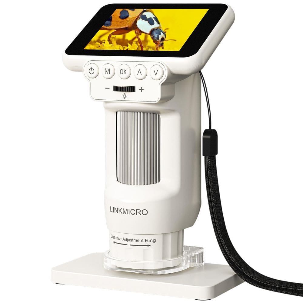 Microscópio LINKMICRO LM013 para crianças e adultos com tela de 2,8"