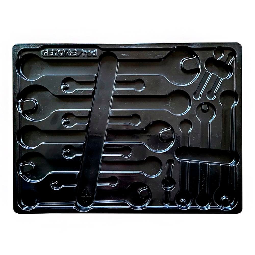Berço para Ferramentas: 15 Chaves Combinadas - Gedore Red 3301703