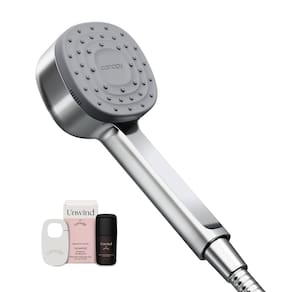 Massageador de cabeça de chuveiro e couro cabeludo, dossel filtrado, cromado portátil