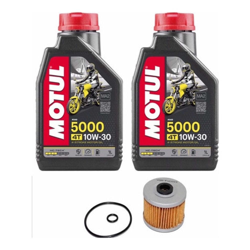 Kit Troca Óleo para Cb300 Xre300 2l Motul 5000 10w30 + Filtro de oleo shiver