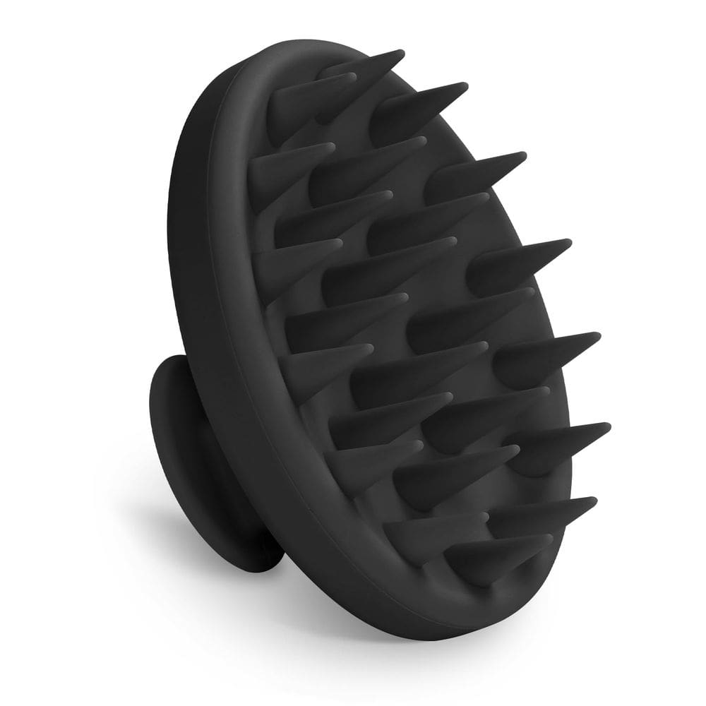 Massageador de couro cabeludo Meartchy Silicone com cerdas macias, preto
