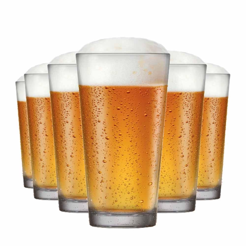 Copo Mix Multiuso de Vidro 6 Peças 415ml Ruvolo
