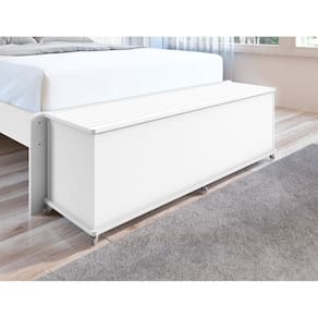 Baú Banco Organizador 1 Porta Luca MDP/MDF Branco - Rede Móveis