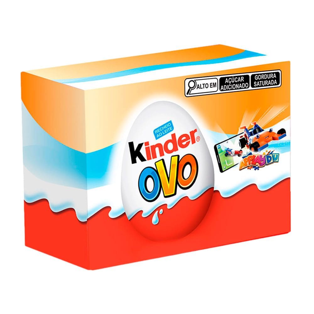 Kinder Ovo Laranja 2 unidades de 40g Cada