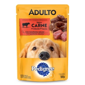 Ração Úmida para Cachorro Pedigree Adulto Sabor Carne ao Molho em Sachê 100g