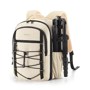 Mochila para câmera BAGSMART Small DSLR SLR com compartimento para laptop de 13"