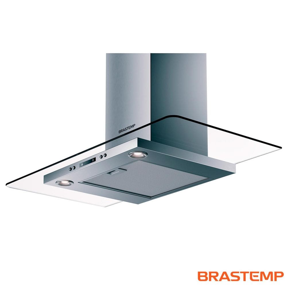 Coifa Vidro Plano Parede Brastemp 90 cm - BAP90AR