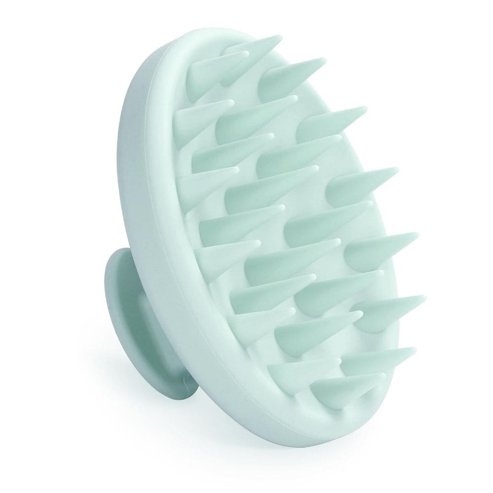 Massageador de couro cabeludo Meartchy Silicone Scalp Scrubber verde menta