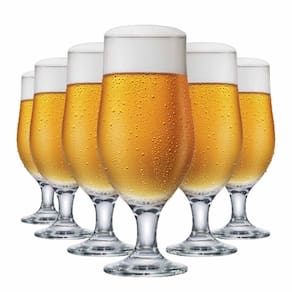 Taça de Cerveja Royal Beer Vidro 330ml 6 Peças Ruvolo