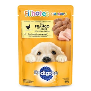 Ração Úmida para Cachorro Pedigree Filhote Sabor Frango ao Molho em Sachê 100g