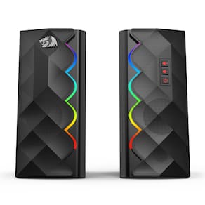 Caixa De Som Redragon Cipher GS522 RGB 5W x2 Drivers 2.5" 130Hz - 20kHz USB P2 - GS522