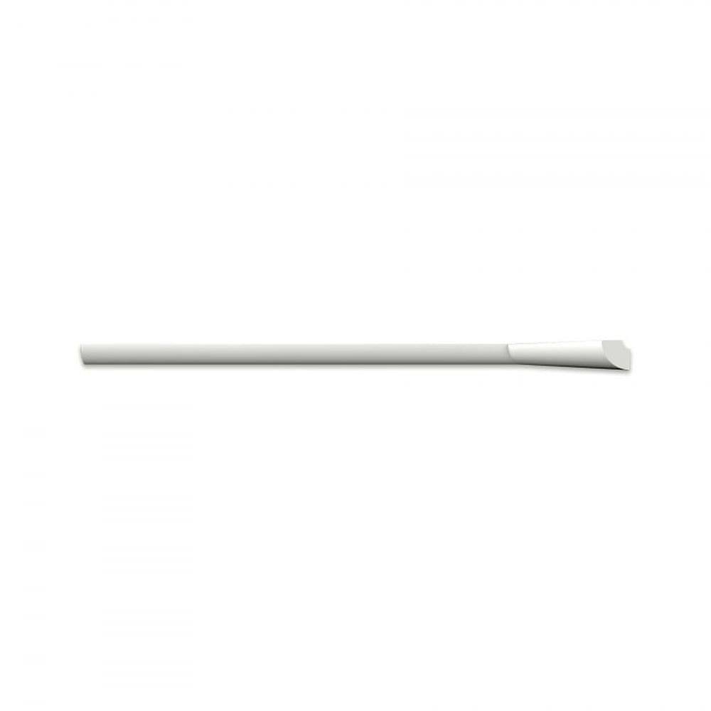 Kit com 5 Barras Roda Teto D20 Perfil de Poliestireno Homestar 10m Branco