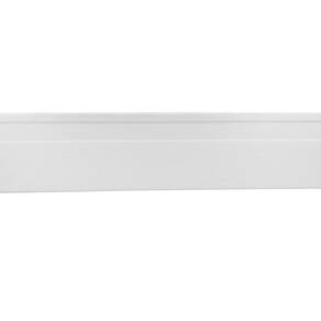 Kit com 30 Barras Rodapé de PVC 10cm x 15mm x 2,40m Master Bariri 72m Branco