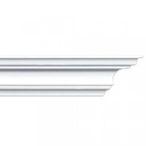 Kit com 5 Barras Roda Teto de Poliestireno 6cm x 60mm x 2,00m K60 HomEstar 10m Branco