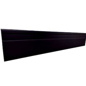 Kit com 20 Barras Rodapé de PVC 7cm x 15mm x 2,40m Master Bariri 48m Preto