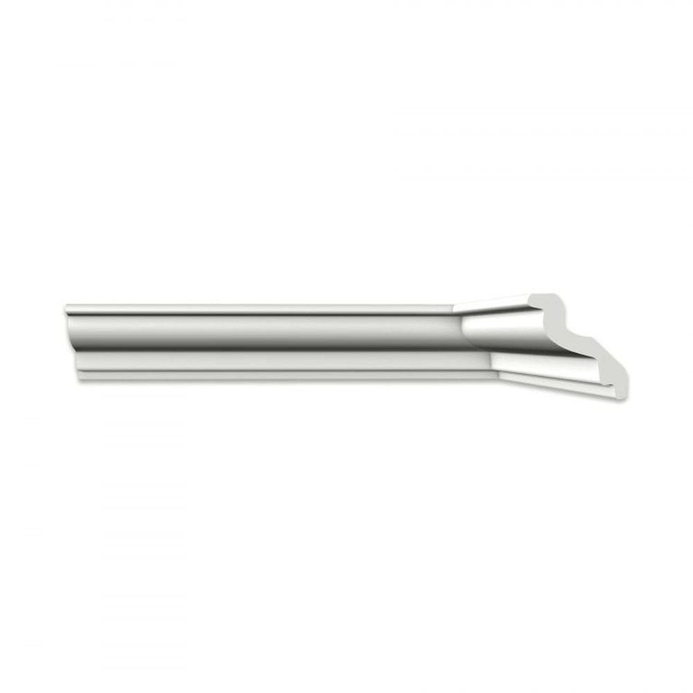 Kit com  10 Barras Roda Teto M100 Perfil de Poliestireno Homestar 20m Branco