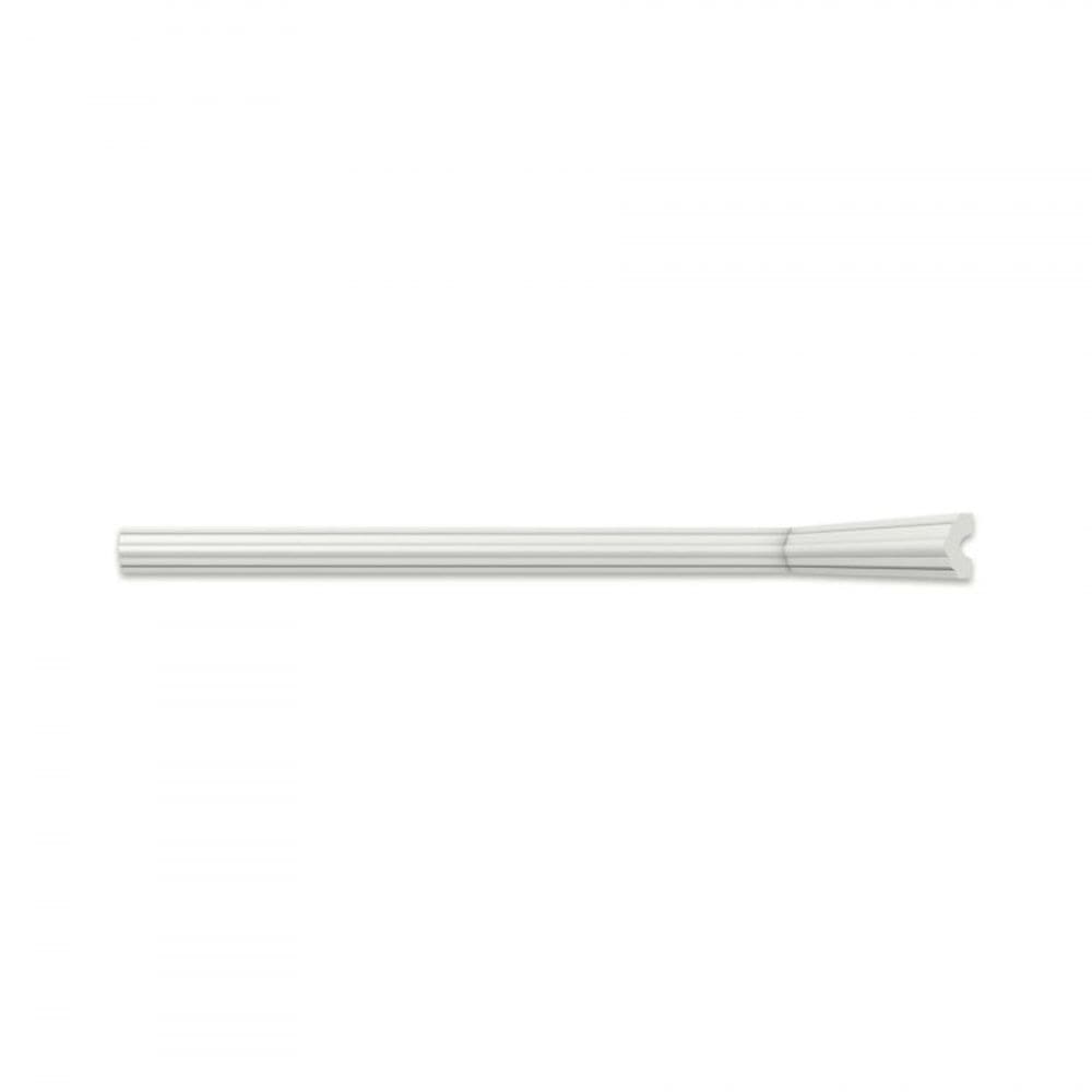 Kit com 10 Barras Roda Meio l40 Perfil de Poliestireno Homestar 20m Branco