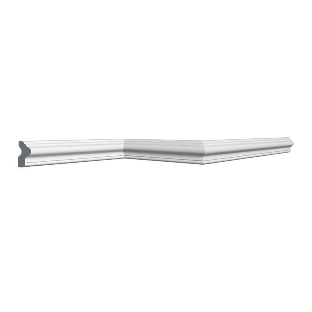Kit com 5 Barras Rodameio U40 Perfil de Poliestireno HomEstar 10m Branco