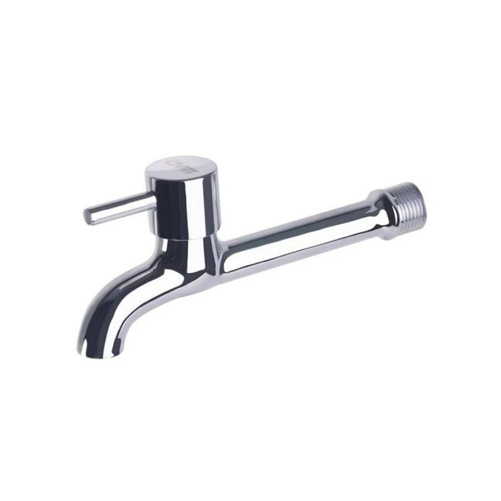 Kit 2 Torneiras de Pia Metal Cromado Alavanca Cinza