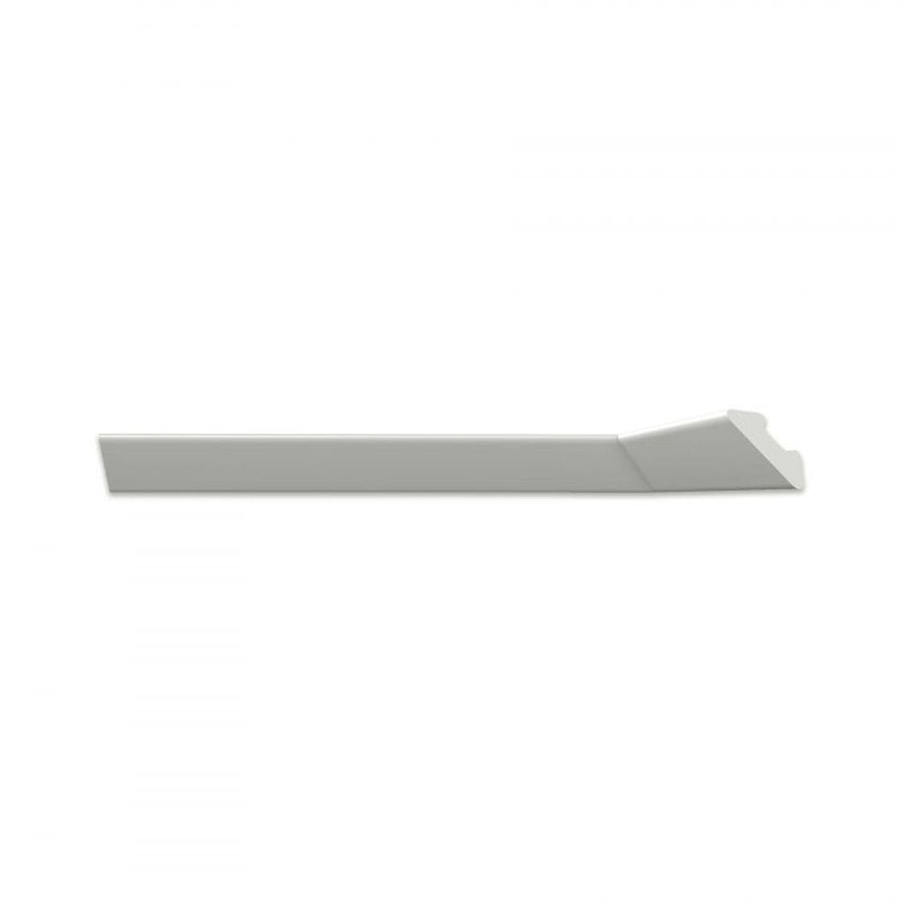 Kit com 5 Barras Roda Teto Perfil de Poliestireno L45 HomEstar 10m Branco